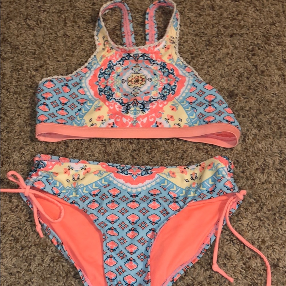 justice swim suit size 14